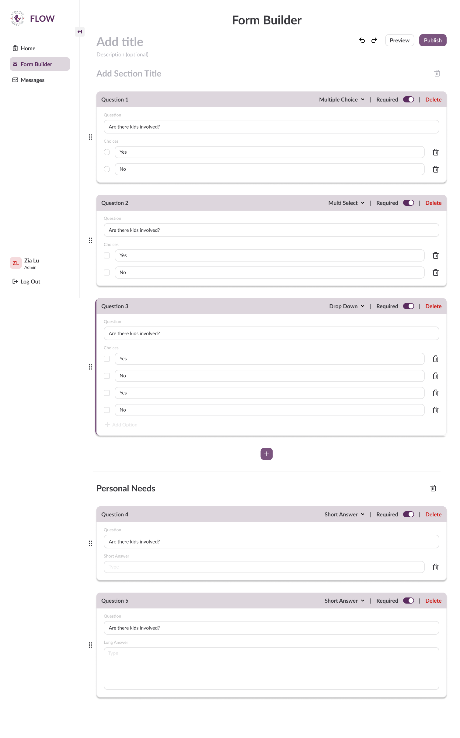 Form builder