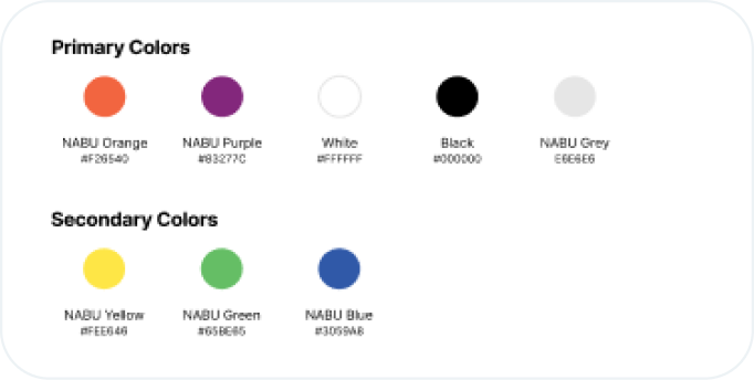 NABU color palette